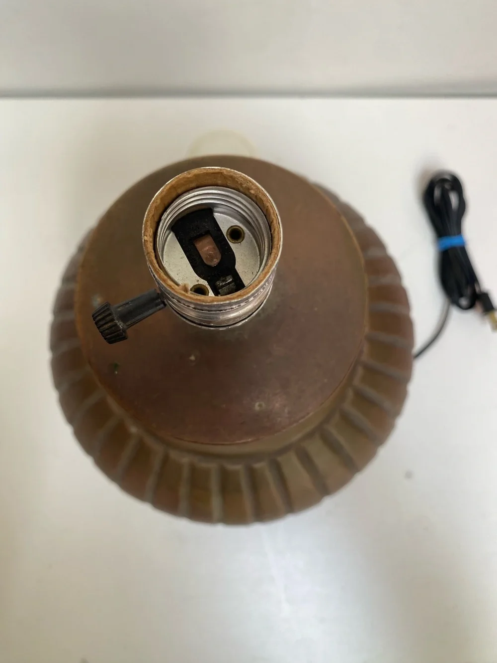 Brass Melon Form Table Lamp 15